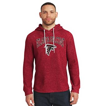 Men's Darius Rucker Collection by Fanatics Red Atlanta Falcons Waffle Knit Hooded Tri-Blend Long Sleeve T-Shirt
