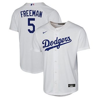 Youth Nike Freddie Freeman White Los Angeles Dodgers Home Replica Jersey