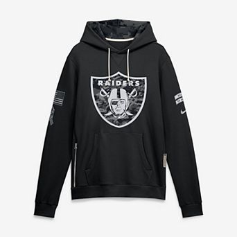 Men's Nike Black Las Vegas Raiders 2026 Salute to Service Sideline Dri-FIT Pullover Hoodie
