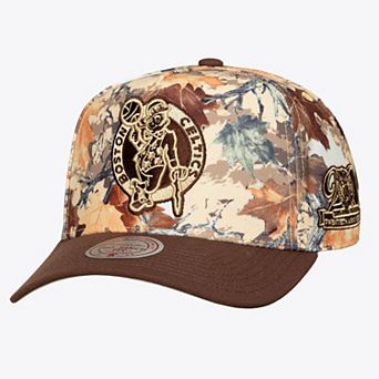 Unisex Mitchell & Ness Camo Boston Celtics Leaf Camo Pro Adjustable Hat