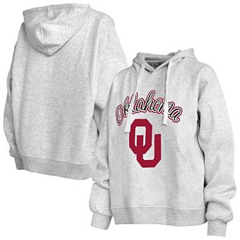 Women's Pressbox Heather Gray Oklahoma Sooners Janise Pullover Hoodie