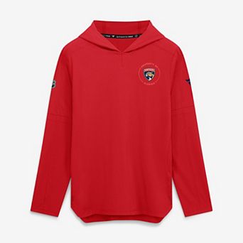 Men's Fanatics Red Florida Panthers Authentic Pro Train Lightweight Hoodie