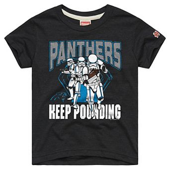 Youth Homage Charcoal Carolina Panthers Star Wars Dark Side T-Shirt