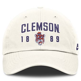 Men's Nike White Clemson Tigers Legacy Letter & Location Club Adjustable Hat