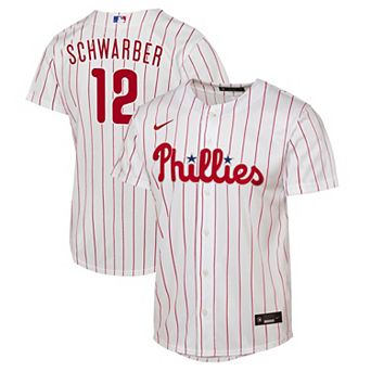Youth Nike Kyle Schwarber White Philadelphia Phillies Home Replica Jersey