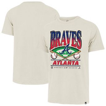 Men's '47 Tan Atlanta Braves Big & Tall Straight Shot T-Shirt
