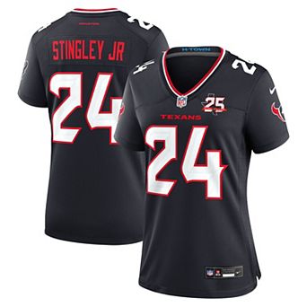 Women's Nike Derek Stingley Jr. Navy Houston Texans Team 25th Season Game Jersey