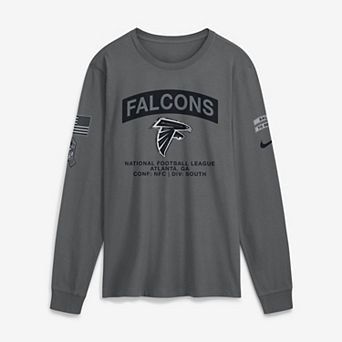 Men's Nike Gray Atlanta Falcons 2026 Salute to Service Long Sleeve T-Shirt