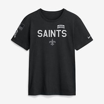 Men's Nike Black New Orleans Saints 2026 Salute to Service Sideline Dri-FIT T-Shirt