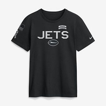 Men's Nike Black New York Jets 2026 Salute to Service Sideline Dri-FIT T-Shirt