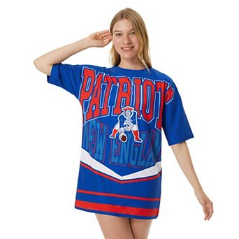 Women's Concepts Sport Royal New England Patriots Mosaic Knit Nightdress