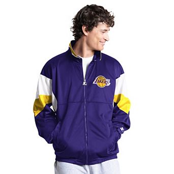 Men's Starter Purple Los Angeles Lakers Legacy Full-Zip Track Jacket