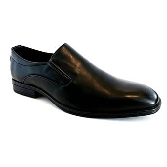 Men's Comfort Leather Dual Elastic Slip-On Dress Loafers Shoes