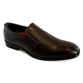 Men's Comfort Leather Dual Elastic Slip-On Dress Loafers Shoes