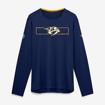 Men's Fanatics Navy Nashville Predators Authentic Pro Rink Tech Long Sleeve T-Shirt