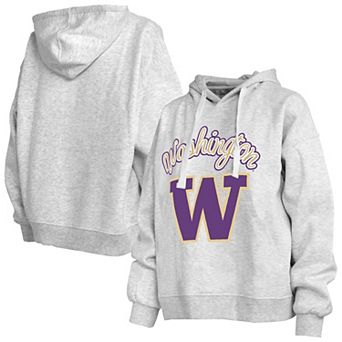 Women's Pressbox Heather Gray Washington Huskies Janise Pullover Hoodie