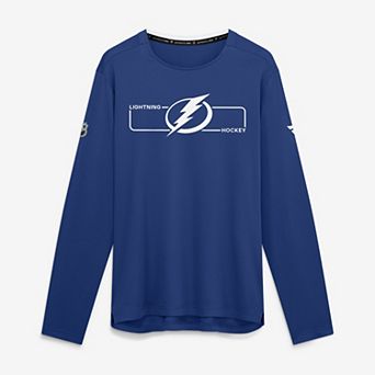 Men's Fanatics Blue Tampa Bay Lightning Authentic Pro Rink Tech Long Sleeve T-Shirt