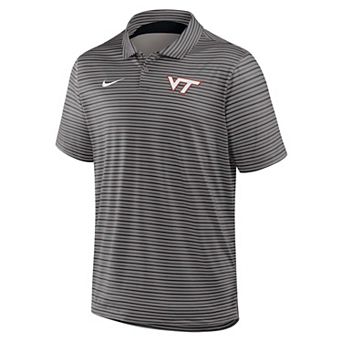 Men's Nike Black Virginia Tech Hokies Dri-FIT Tour Stripe Polo