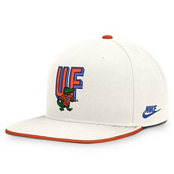 Men's Nike White Florida Gators Legacy Letter & Mascot Pro Snapback Hat