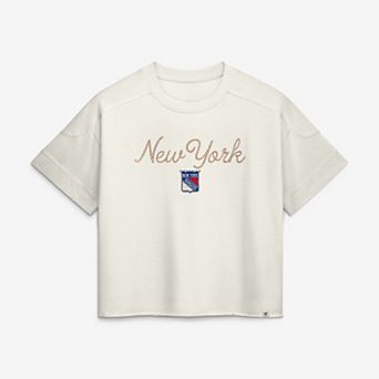 Women's Fanatics New York Rangers Cream Chainstitch Fashion Top