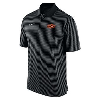 Men's Nike Black Oklahoma State Cowboys Dri-FIT Tour Polo