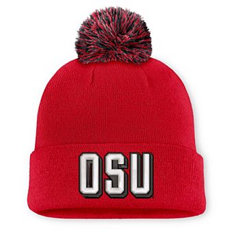 Unisex Nike Scarlet Ohio State Buckeyes Letter Mascot Knit Hat with Pom
