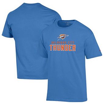 Men's Champion Blue Oklahoma City Thunder Jersey Cotton T-Shirt