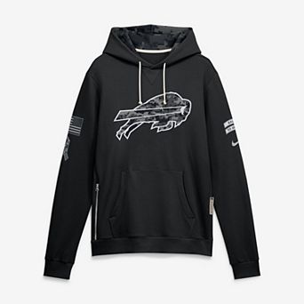 Men's Nike Black Buffalo Bills 2026 Salute to Service Sideline Dri-FIT Pullover Hoodie