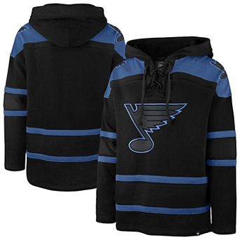 Men's '47 Black St. Louis Blues Fall Color Pop Lacer Hoodie