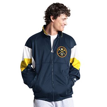 Men's Starter Navy Denver Nuggets Legacy Full-Zip Track Jacket