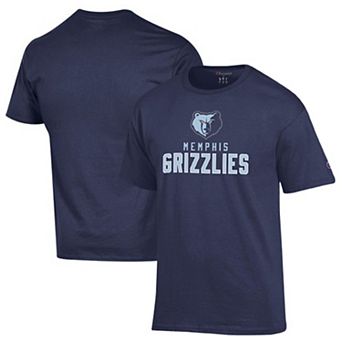 Men's Champion Navy Memphis Grizzlies Jersey Cotton T-Shirt