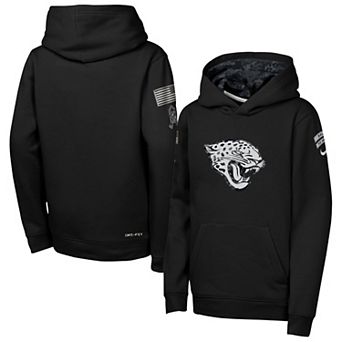 Youth Nike Black Jacksonville Jaguars 2026 Salute to Service Club Fleece Pullover Hoodie