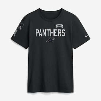 Men's Nike Black Carolina Panthers 2026 Salute to Service Sideline Dri-FIT T-Shirt