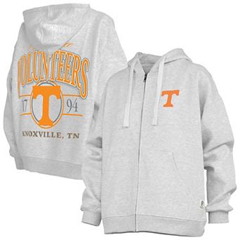 Women's Pressbox Heather Gray Tennessee Volunteers Janise Full-Zip Hoodie