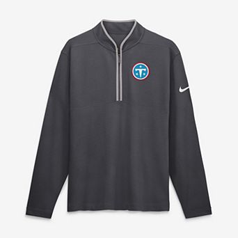 Men's Nike Anthracite Tennessee Titans Primetime Victory Dri-FIT Half-Zip Pullover