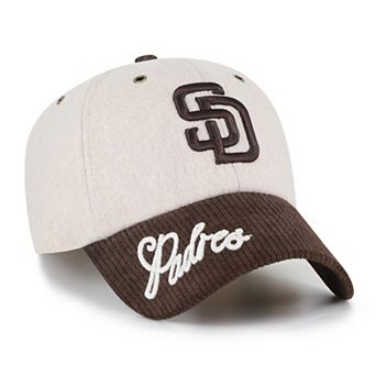 Women's '47 Natural/Brown San Diego Padres Rope Script Clean Up Adjustable Hat