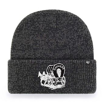 Unisex '47 Black Oklahoma Sooners Brain Freeze Cuff Knit Hat