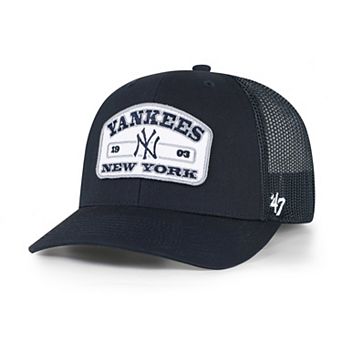 Men's '47 Navy New York Yankees Roadway Trucker Snapback Hat
