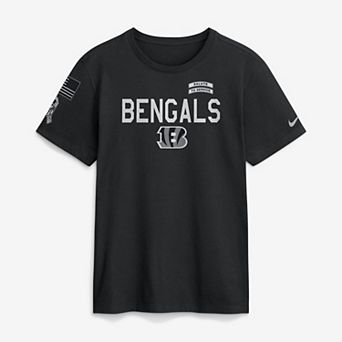 Men's Nike Black Cincinnati Bengals 2026 Salute to Service Sideline Dri-FIT T-Shirt