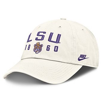 Men's Nike White LSU Tigers Legacy Letter & Location Club Adjustable Hat