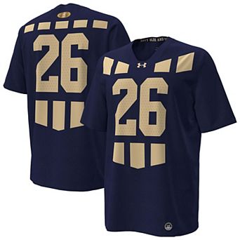 Men's Under Armour #26 Navy Navy Midshipmen 100th Anniversary Replica Football Jersey
