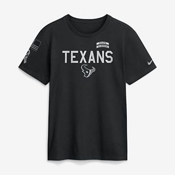 Men's Nike Black Houston Texans 2026 Salute to Service Sideline Dri-FIT T-Shirt