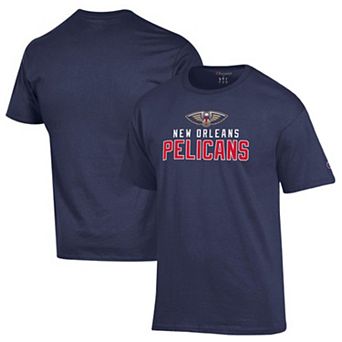 Men's Champion Navy New Orleans Pelicans Jersey Cotton T-Shirt