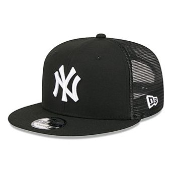 Men's New Era Black New York Yankees 9FIFTY Adjustable Trucker Hat