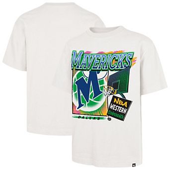 Men's '47 Cream Dallas Mavericks City Paint Reed Foundation T-Shirt
