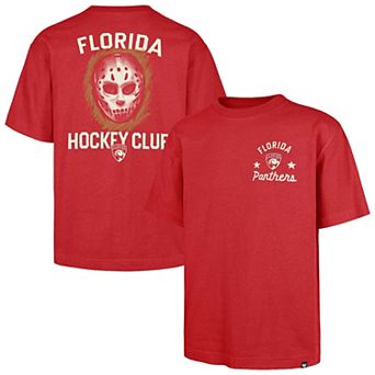 Men's '47 Red Florida Panthers HPD Mask Foundation T-Shirt