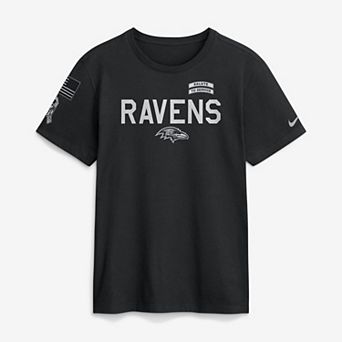 Men's Nike Black Baltimore Ravens 2026 Salute to Service Sideline Dri-FIT T-Shirt