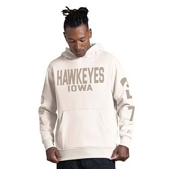Men's Starter Cream Iowa Hawkeyes Locker Room Hoodie