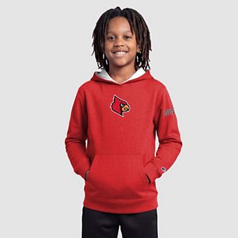 Youth Champion Red Louisville Cardinals Fleece Hoodie