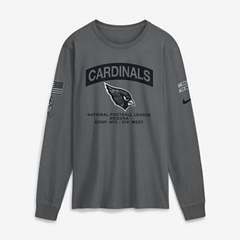 Men's Nike Gray Arizona Cardinals 2026 Salute to Service Long Sleeve T-Shirt